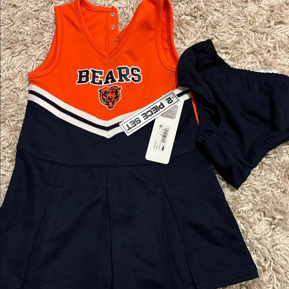 Chicago Bears Toddler Cheerleader Dress Set- 4T